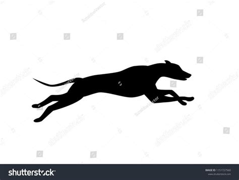 Running Dog Silhouette Black Color Vector Stock Vector (Royalty Free) 1151727560 | Shutterstock ...