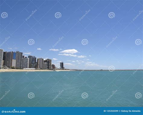 Beach in Fortaleza, Ceara, Brazil Stock Image - Image of leisure, city ...