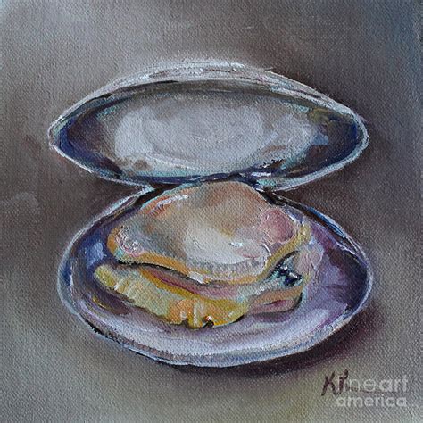 Steamed Clam Painting by Kristine Kainer