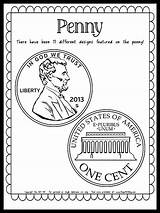Penny Coin  Money Coloring Page {FREE Printable Download} The Art Kit sketch template
