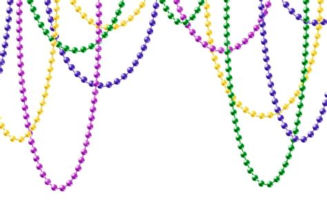 Free Vector | Realistic mardi gras beads