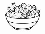 Salad Coloring Pages Top 42 Free Printable Designs sketch template