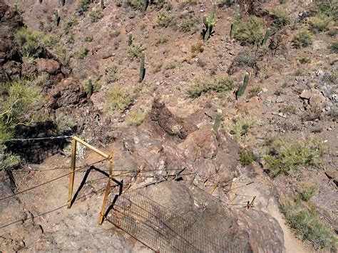 Cables on the trail: Picacho Peak State Park, Arizona