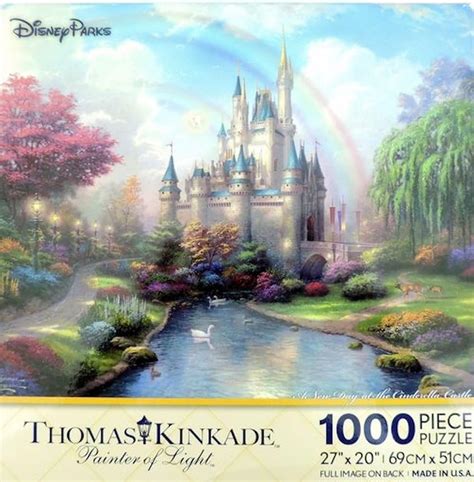 Disney Parks A New Day at the Cinderella Castle Thomas Kinkade 1000 ...