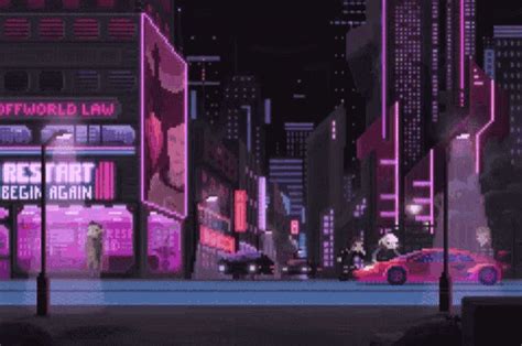 Night Aesthetic GIF - Night Aesthetic 80s GIFs | Pixel animation, Pixel ...