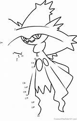 Pokemon Coloring Pages Mismagius sketch template