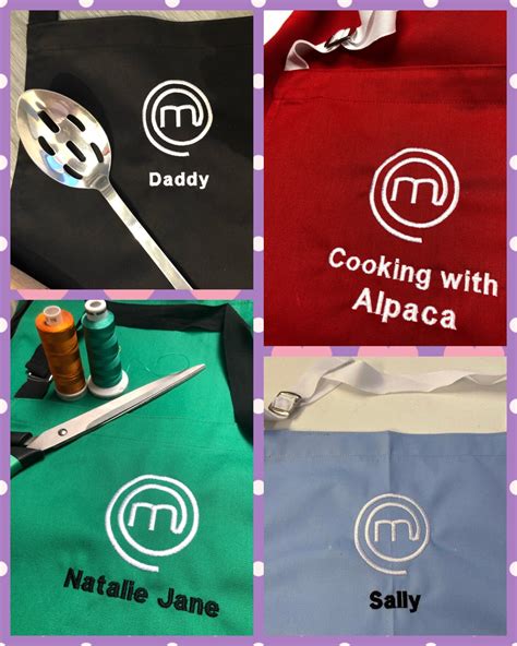 Masterchef style apron. Apron Personalised. Trendy Apron. | Etsy