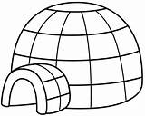 Easy Igloo Coloring Page  Free Printable Pages For Kids sketch template