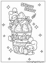 79 My Melody Coloring Pages  ColoringPagesOnlycom Hello Kitty sketch template