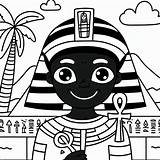 Coloring Page Ancient Egyptian Pharaoh Color For Kids sketch template