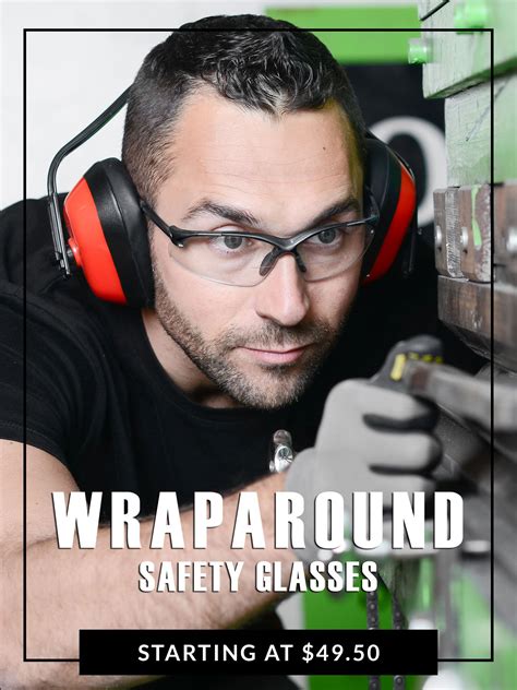 WRAP AROUND PRESCRIPTION SAFETY GLASSES - RX Safety | Prescription safety glasses, Glasses, Wrap ...