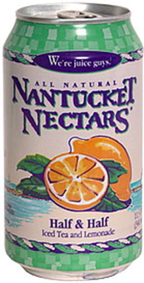 Nantucket Nectars Half & Half Iced Tea and Lemonade 11.5 oz Nutrition ...