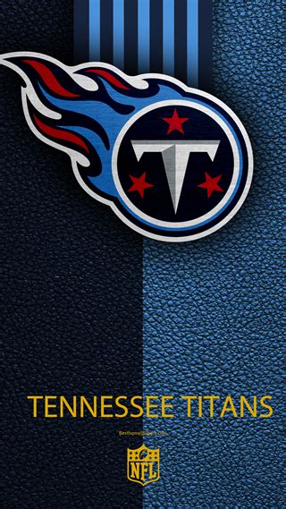 Tennessee Titans, 4K, American football, logo, leather texture, Nashville, Tennessee, USA, embl ...