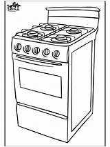 Stove Coloring Page sketch template