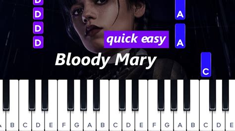 Bloody Mary - Lady Gaga ( quick easy piano tutorial) - YouTube Music