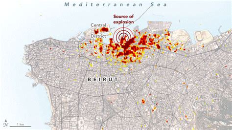 NASA Scientists Map Beirut Blast Damage – Devastating Explosion Rocked ...