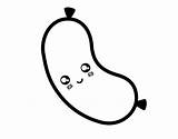 kawaii coloring Pages sausage Coloring4free  Coloring4Freecom sketch template