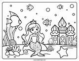 Princess Mermaid Coloring Pages  Sketch Repo sketch template