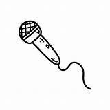 Microphone Coloring Page sketch template