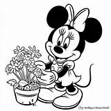 Baby Minnie Mouse Coloring Pages Printable sketch template