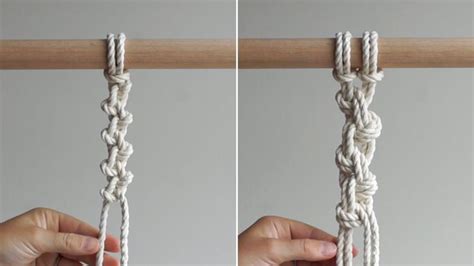 DIY Macrame Tutorial: Alternating Half Hitch Knot Pattern! | Macrame tutorial, Half hitch knot ...