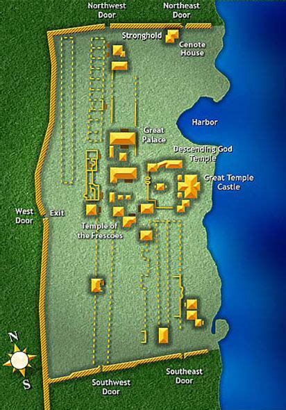 Map of Tulum | Mayan cities, Mayan ruins, Western caribbean cruise