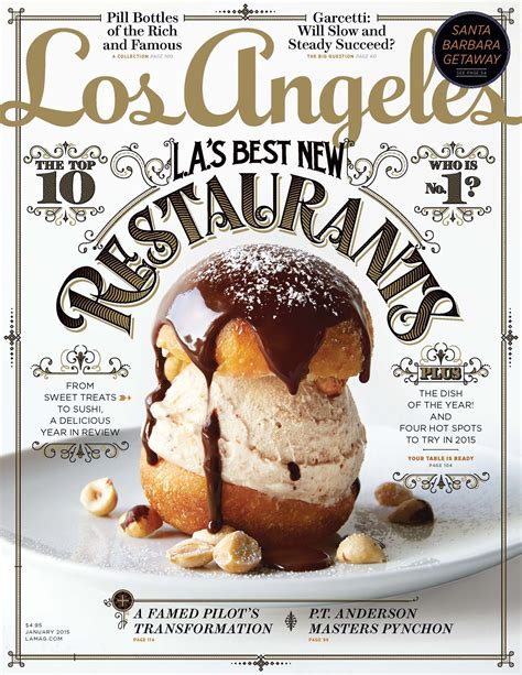 10 Best New Restaurants - Los Angeles magazine | Food magazines cover, Food magazine, Food design