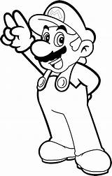 Coloring Pages Printable Mario sketch template