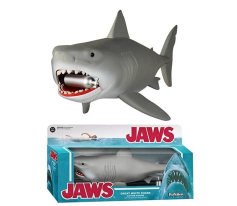 Jaws ReAction Actiefiguur Great White Shark 24 cm | Action figures, Great white shark, White sharks