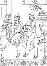 Flapper Coloring Pages For Adults Sketch Page sketch template