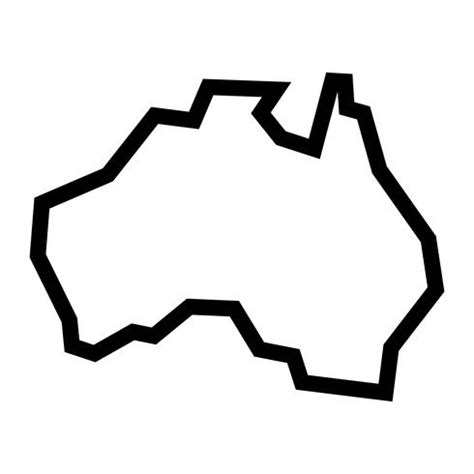 Australia Map Geography Shape vector icon 550742 Vector Art at Vecteezy