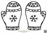 Free Printable My Mittens Coloring Page And Template For Kids sketch template