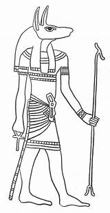 Egyptian Gods Coloring Page sketch template