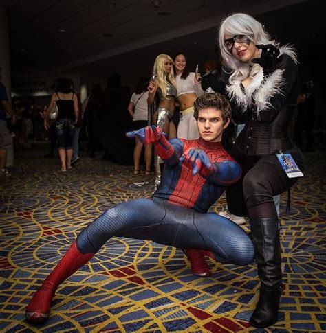 Spider man & black cat cosplay | Spiderman cosplay, Cosplay outfits, Superhero cosplay