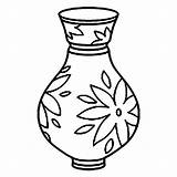 Printable Vase Coloring Page Sketch sketch template