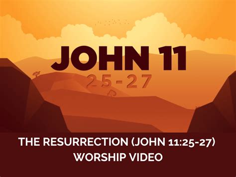 The Resurrection (John 11:25-27) Worship Video – Deeper KidMin