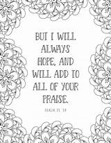 30 Printable Bible Verse Coloring Pages On Hope  My Faith sketch template