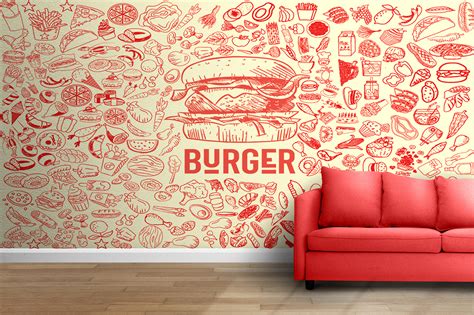 Food wall art on Behance