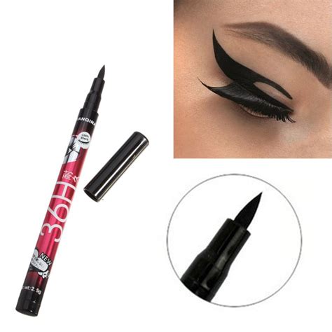 Luckyfine Black Waterproof Liquid Eyeliner Pen Long Lasting Eyeliner Pencil Liner Combination ...