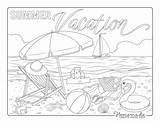 Vacation Coloring Pages For Kids sketch template