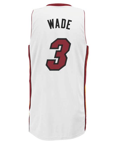 adidas Originals Synthetic Men's Miami Heat Dwyane Wade Jersey in White ...