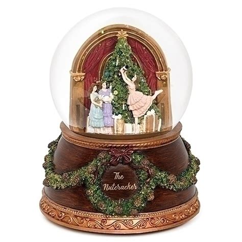 Musical-Nutcracker-Ballerina-Tree-Water-Globe | The Music Box Company