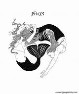 Pisces Coloring Pages Printable For Free Download sketch template
