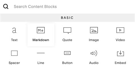 Squarespace Markdown Reference | Markdown Guide