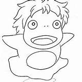 ponyo by Fandhiwijanarko D5wptc2jpg 1024×724  ぬり絵 塗り絵 無料 sketch template