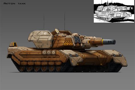 Patton Tank Concept-Art | Future tank, Concept vehicles military, Patton tank