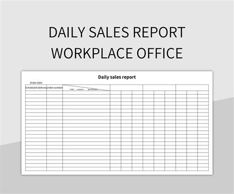 Daily Sales Report Workplace Office Excel Template And Google Sheets ...