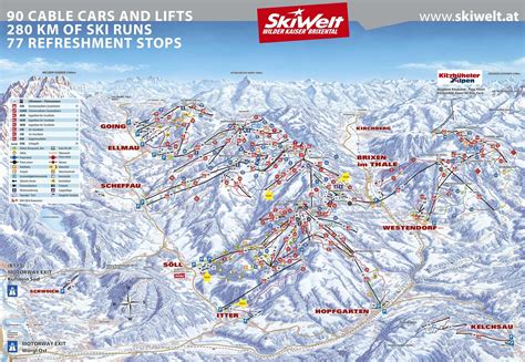 Brixen im Thale Piste Map | J2Ski