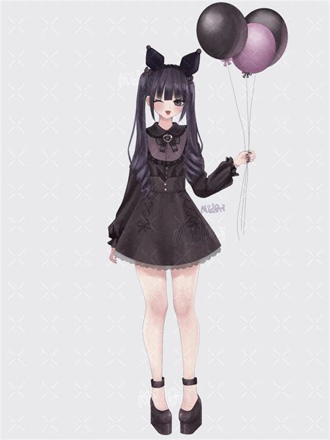 Kuromi gijinka mid0ri - Illustrations ART street