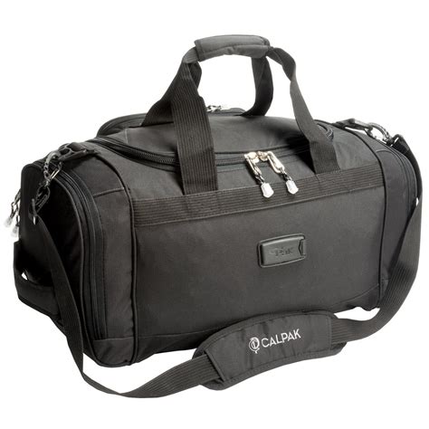 CALPAK Silver Lake Solid 22-inch Carry-on Duffel Bag, Black, One Size ...